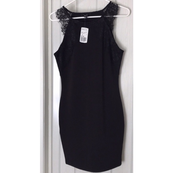Forever 21 Dresses & Skirts - 💋 NWT Forever 21 💋LBD Black Dress w/ Lace Detail